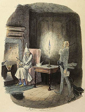 Marley's Ghost - John Leech, 1843